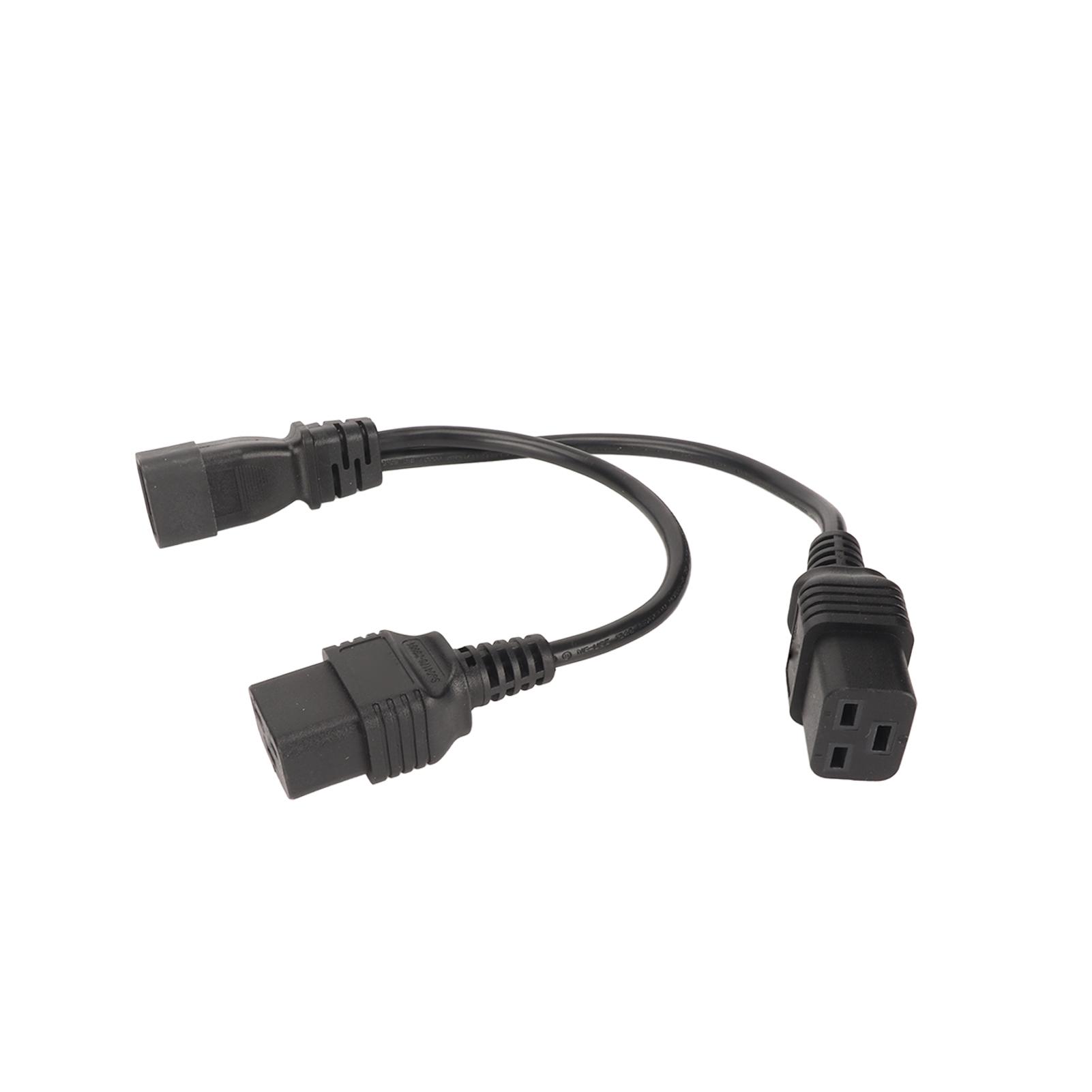 

Кабель питания IEC320 C14 - Dual IEC320 C19 Кабель питания IEC320 C14 - Dual C19 Y-разветвитель 10A 250V