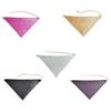 Shinning Sequins Triangle Scarf for Prom Party Lightweight Triangle Collar for Ladies Wedding Model Show Supplies