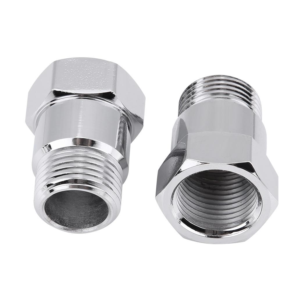 2Pcs 32mm M18*1.5 O2 Oxygen Sensor Extender Extension Spacer Bungs Adapter Silver