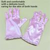 Short Gloves with Beaded Cuffs Bachelorette Party Stage Performances Handwear