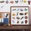 50/100PCS Deep Sea Animals Graffiti Stickers Landscaping Laptop Bicycle Skateboard Suitcase Guitar Phone Motorcycle Sticker