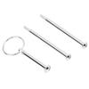 Multi Tiers Cake Tray Stand Handle Fruit Plate Hardware Fitting Holder(3-tiers Round Silver)