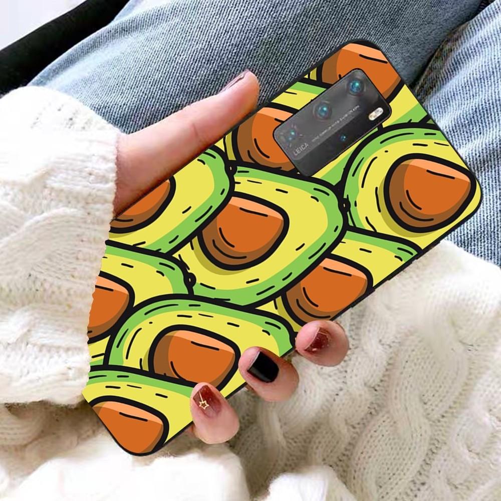 Cartoon Avocado Cute Phone Case For Huawei P 8 9 10 20 30 40 50 Pro Lite Psmart Honor 10 Lite 70 Mate 20lite