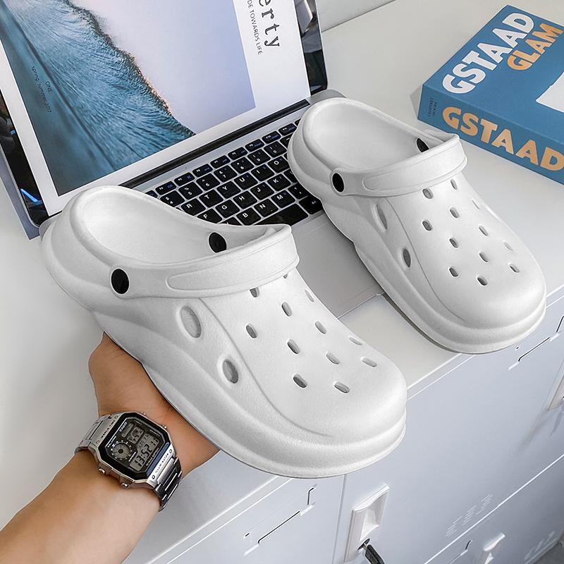 Fashionable Thick-Soled Beach Sandals For Couples, Men And Women To Wear Outside, Soft Sole New Beach Shoes And Sandals