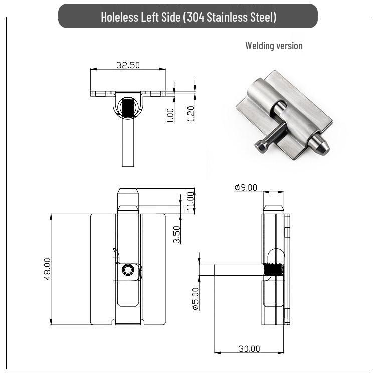 Compact 304 Stainless Steel Spring Bolt Latch for Cabinet MX04-50