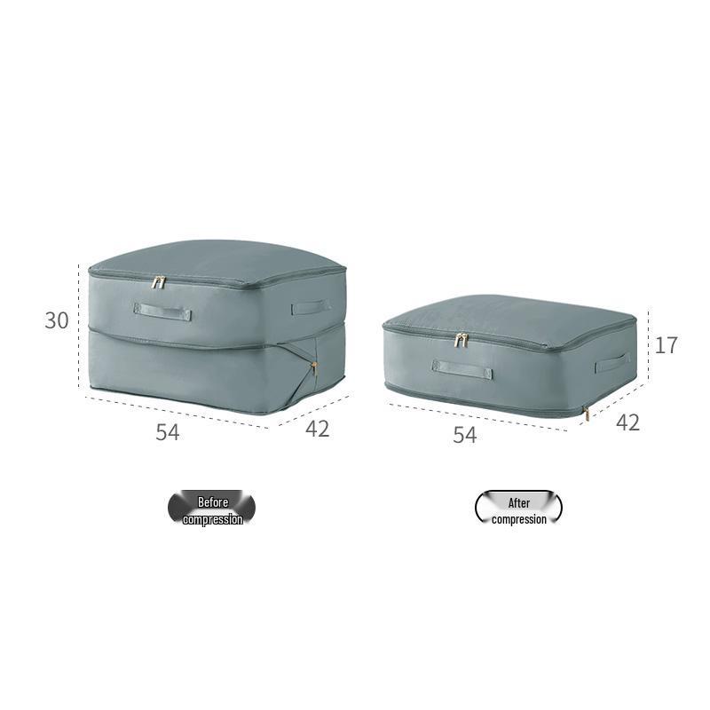 Compressible Storage Bag for Quilts, Jackets, and Bedding