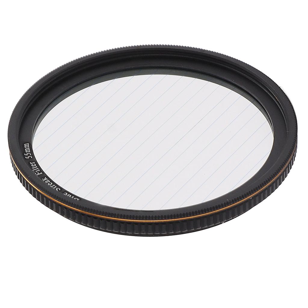 Blue Streak Special Effects Filter Micro Single Lens Camera Optical Glass Blue Streak Filter for Night Shooting