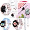Printing Silicone Smart Watch 20mm Strap For Samsung Galaxy Watch 6 Classic 43 47mm Wrist Galaxy Watch 7 6 5 4 /Active 2 40 44mm