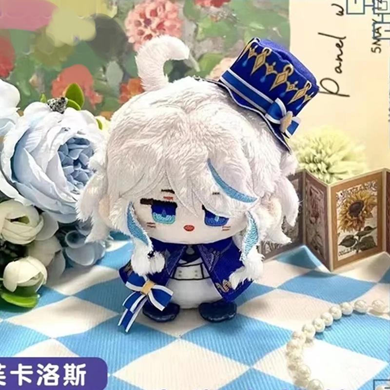 10cm Game Impact Plush Varka Durin Flins Sandrone Columbina Lauma Nefer Skirk Cute Cartoon Dolls Bag Pendant Keychain Gift
