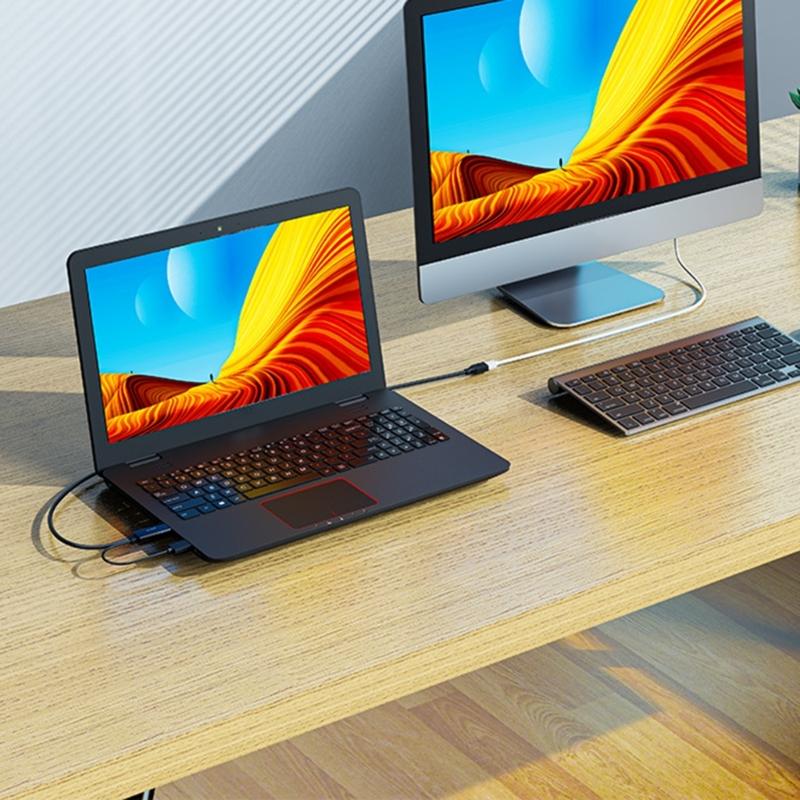 HDTV Male To Mini DP Female Video Cable 4K 60Hz Resolution Support Connection Cord For Monitors And Projectors