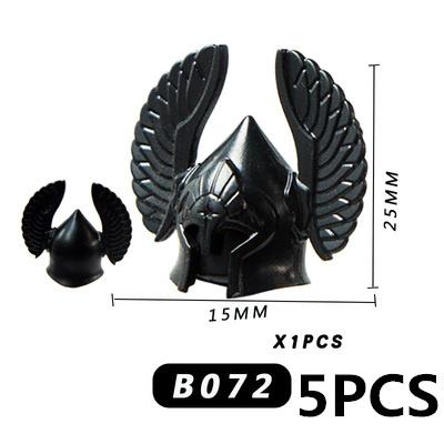Medieval Military Soldier Weapon MOC Building Blocks Accessories Anime Figures Battle Axes Swords Gun Helmets Vest Toy Gift K018