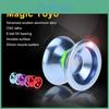 Overlord Magic Yoyo T5 Professionele Aluminiumlegering Metaal Yoyo 8 Kogers KK Lagers Met Touw Voor Kinderen Meerblauw