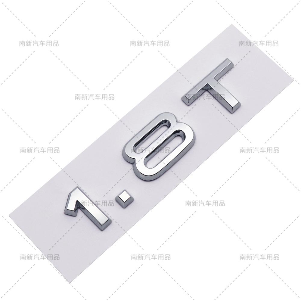 Suitable for B A3A4A5A6A7Q3Q5Q7 logo, displacement label, 2.0T, 1.8T, 3.0T logo car sticker emblem