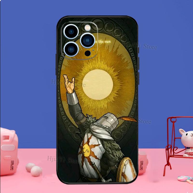 Praise the Sun Dark Souls Case For iPhone 16 15 13 11 14 Pro Max 12 Mini Plus XR X XS Max Silicone Phone Cover