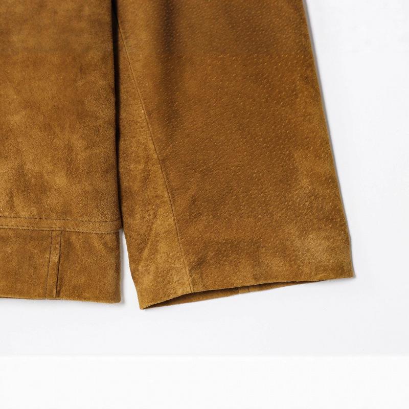 Giacca Cappotto Casual in Pelle Scamosciata da Donna Europea e Americana