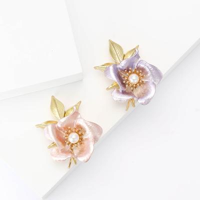 Exquisite High-Grade Alloy Enamel Daffodil Brooch, Fresh And Sweet Women'S Clothing Corsage Jewelry Pin