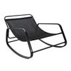 Miami GARDEN CHAIR, Gray, On Metal Runners with a Cushion
