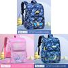 Kids School Backpack Cartoon Dinosaur Oxford Fabric Lightweight Dual Shoulder For Elementary Students