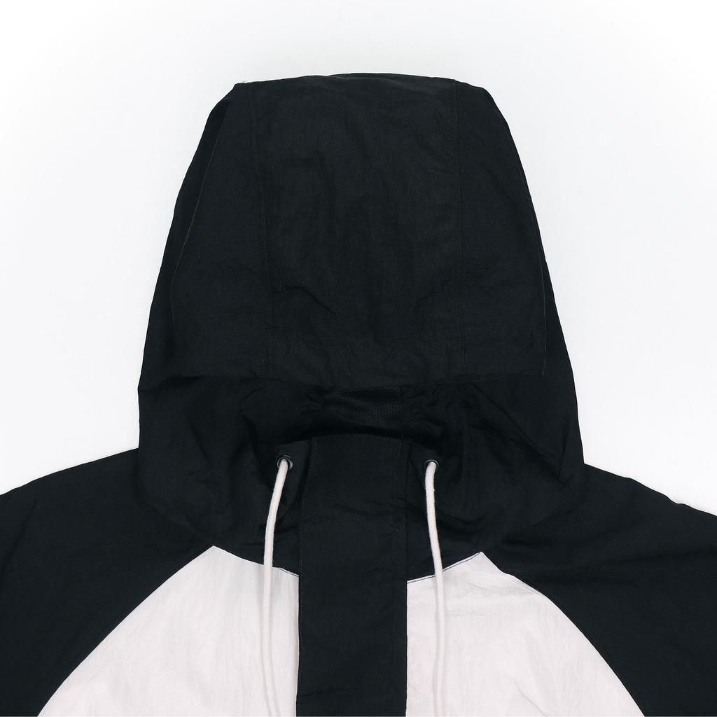 Nike Swoosh Çift Kancalı Rüzgar Geçirmez Spor Dokuma Kapüşonlu Ceket Erkek Ceketler Siyah DJ9647-011