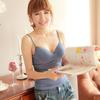 Plus-Size Women's Backless V-Neck Modal Camisole with Built-in Bra for Yoga