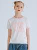 LA MAISON STUDIO Sunstar Ringer Short Sleeve T-Shirt White Pink (Fcg2Ts769W)