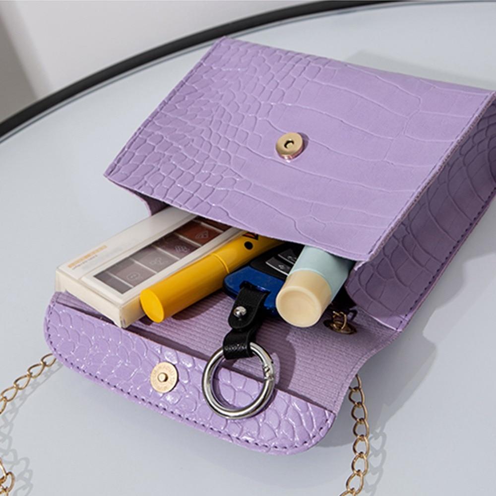 Casual Trend Women Messenger Bag Fashion Pattern Female Shoulder Bag Handbag With Chain Strap Ladies Crossbody Bags