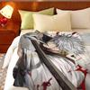 Anime Gg-Gintama-Aa Throw Flannel Throw Blanket, Lightweight Cozy, Durable Washable Cute Cool