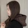 Autumn and Winter New Knitted Versatile Thermal Hat Children's Cold and Windproof Ear Protection Scarf Bear Hat Versatile and Cute