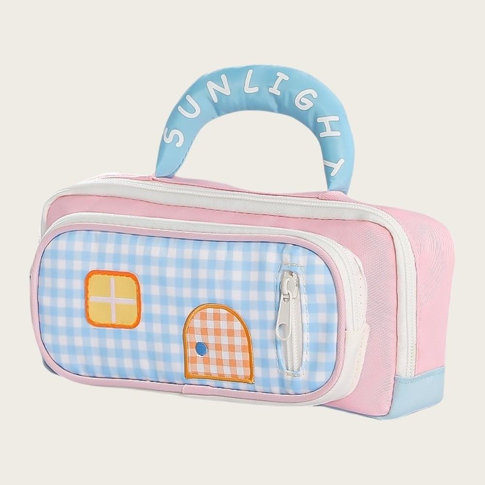 Handheld Stationery Storage Bag Cosmetics Storage Pen Pencil Case  School Office