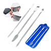 3PCS Repair Opening Pry Hand Tool Kit Blade Smart Phone Tablet PC Metal Spudger Disassemble Tools Set