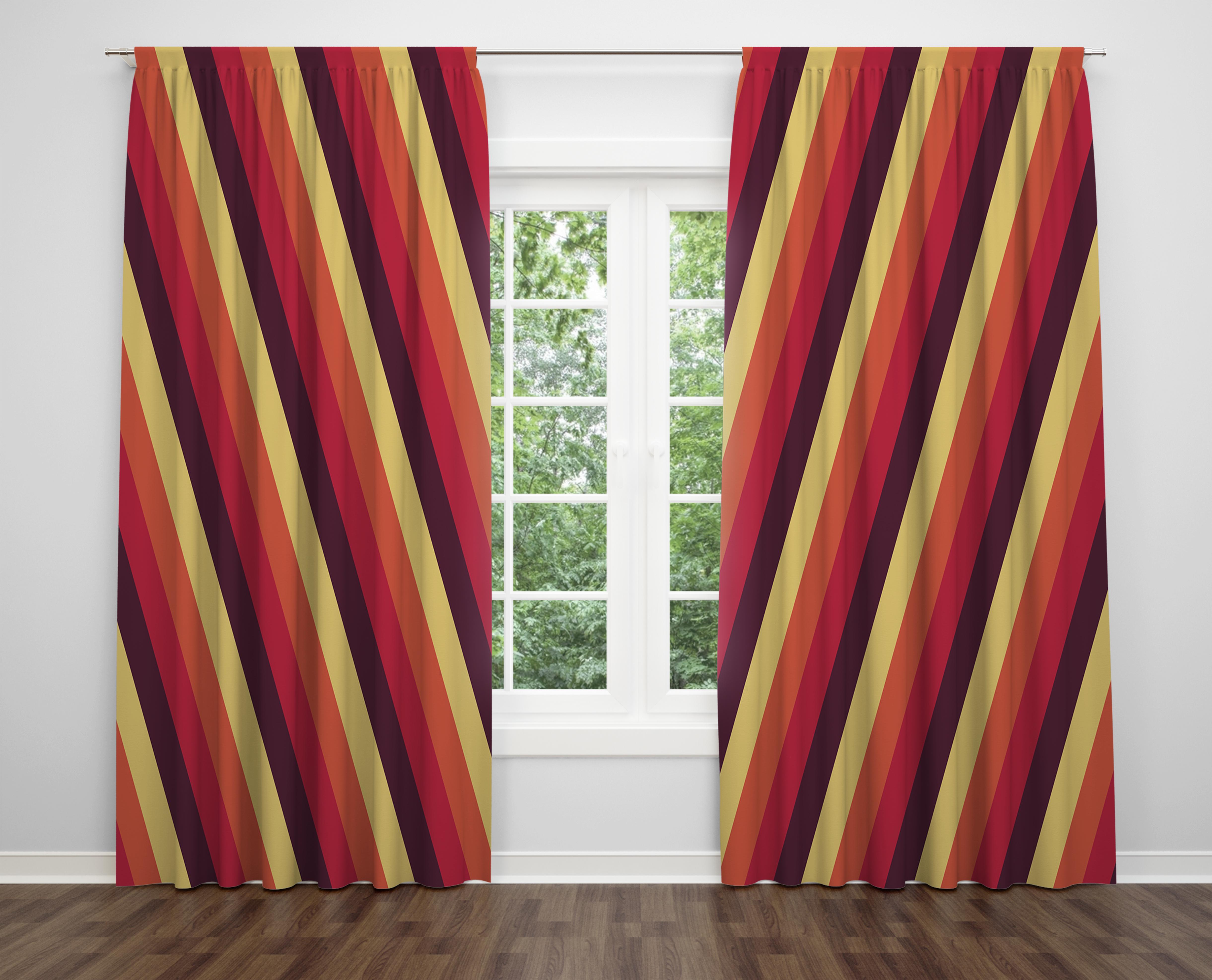 

Декоративний дизайн, високоякісна бавовняна тканина, ви можете вибрати одну або подвійну фіранку з крила 1 piece різнокольоровий