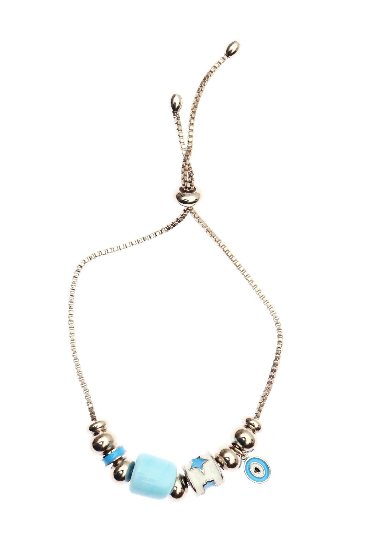 

Браслет «Лифт» со стеклянными бусинами и счастливыми фигурками