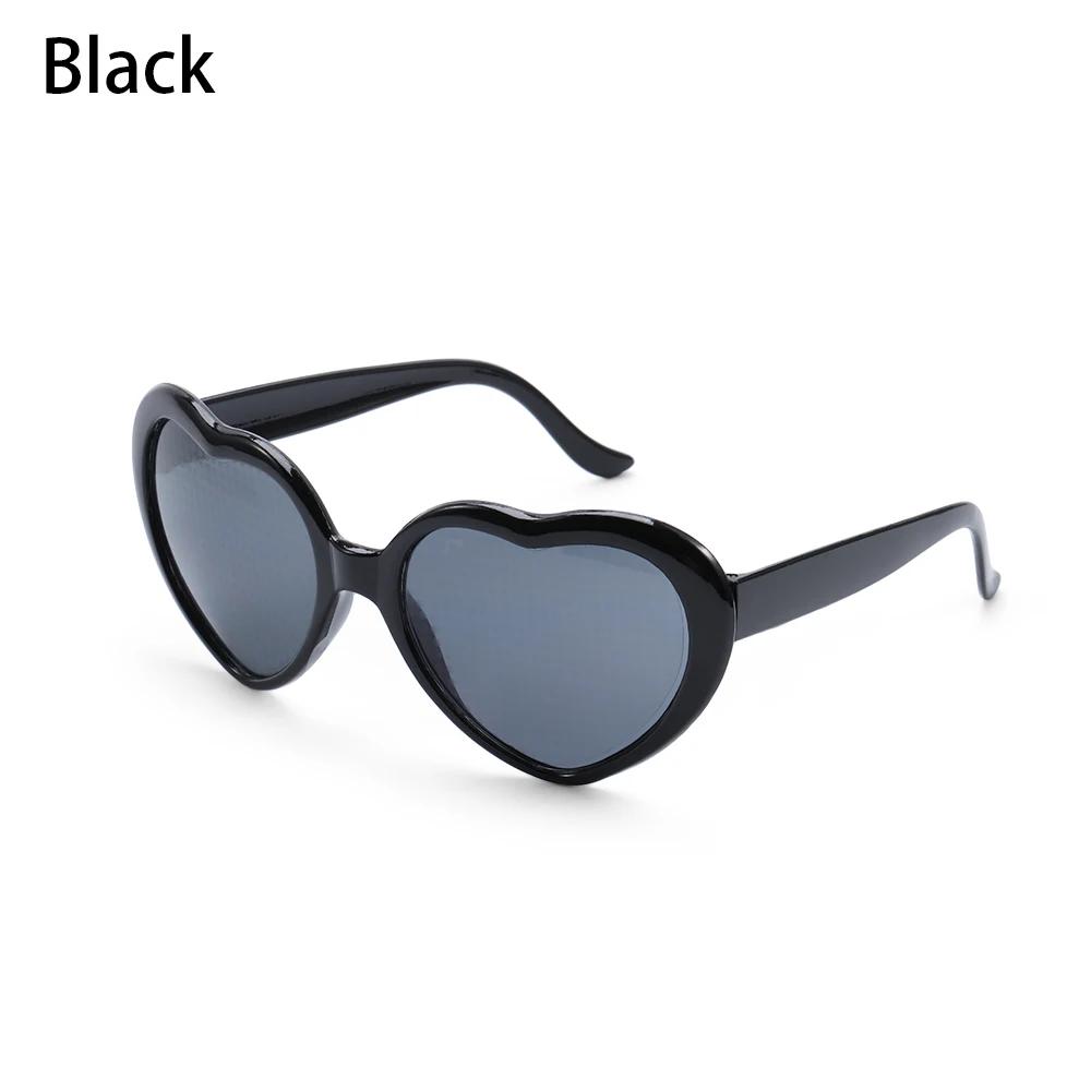 Love Heart Shaped Effects Glasses Watch The Lights Change To Heart Shape At Night Diffraction Glasses Women Fashion Sunglasses