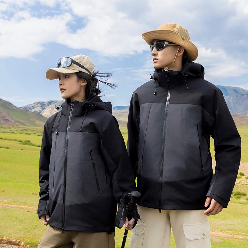 

Unisex Windproof Waterproof Three-in-One Workwear Jacket with Custom Print Logo – Ideal for School or Outdoor Activities. 3XL