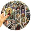 10/30/50pcs Gothic Glass Style Tarot Card Stickers  Graffiti Decals Water Bottle Phone Guitar Cool Sticker Packing