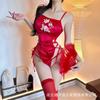 Sex Underwear Sexy Antique Embroidered Belly Pocket Set Spicy Backless Uniform Free Flirting Pajamas