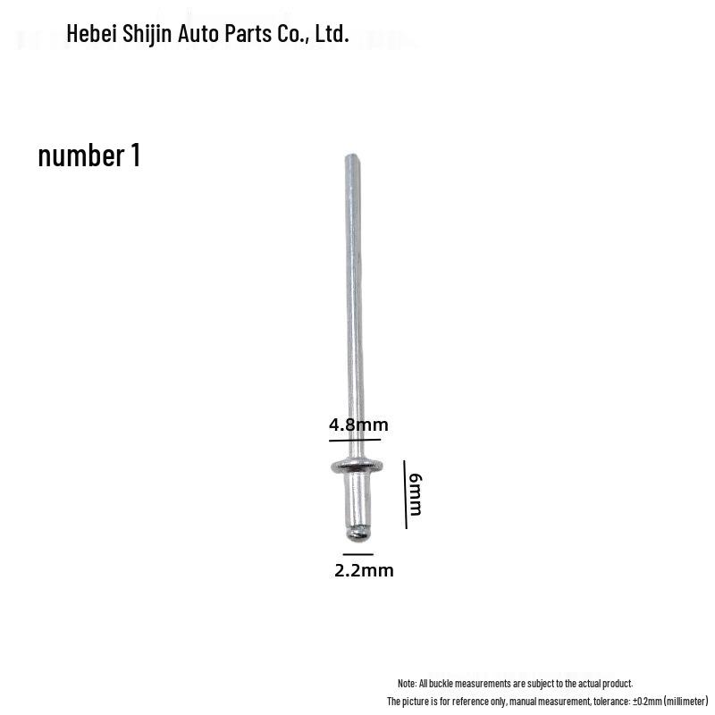 Universal Car Side Window Speaker Rivet - Iron Aluminum Three-Pronged Pull-Through Flowering Design