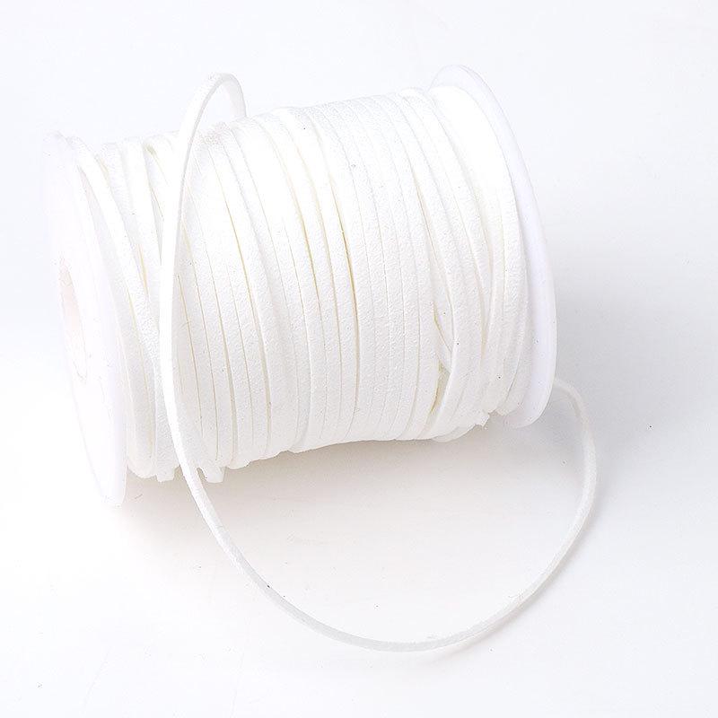 2mm Faux Leather Cord for Flower Bouquet Wrapping - Velvet Gift Ribbon for Florist DIY Projects, Large Roll