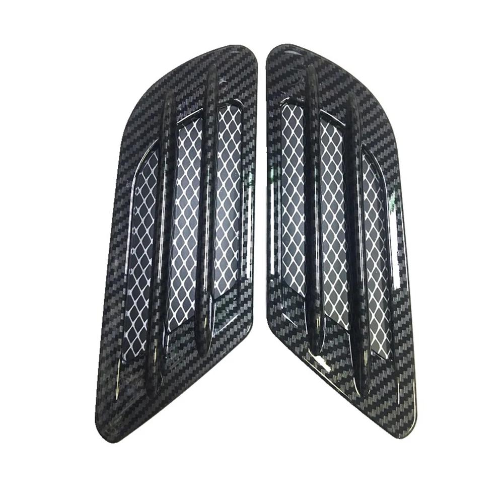 2Pcs Car Side Air Flow Vent for Fender Hole Cover Intake Grille Duct Decoration ABS Plastic Sticker Car Accessories Exterior
