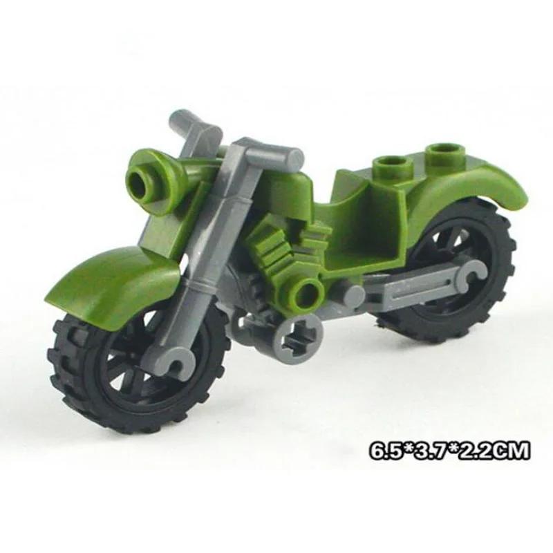City Patrol Police Motorcycle Car Pursuit Prisoners Model Building Blocks Enlighten Action Figure Toys For Children