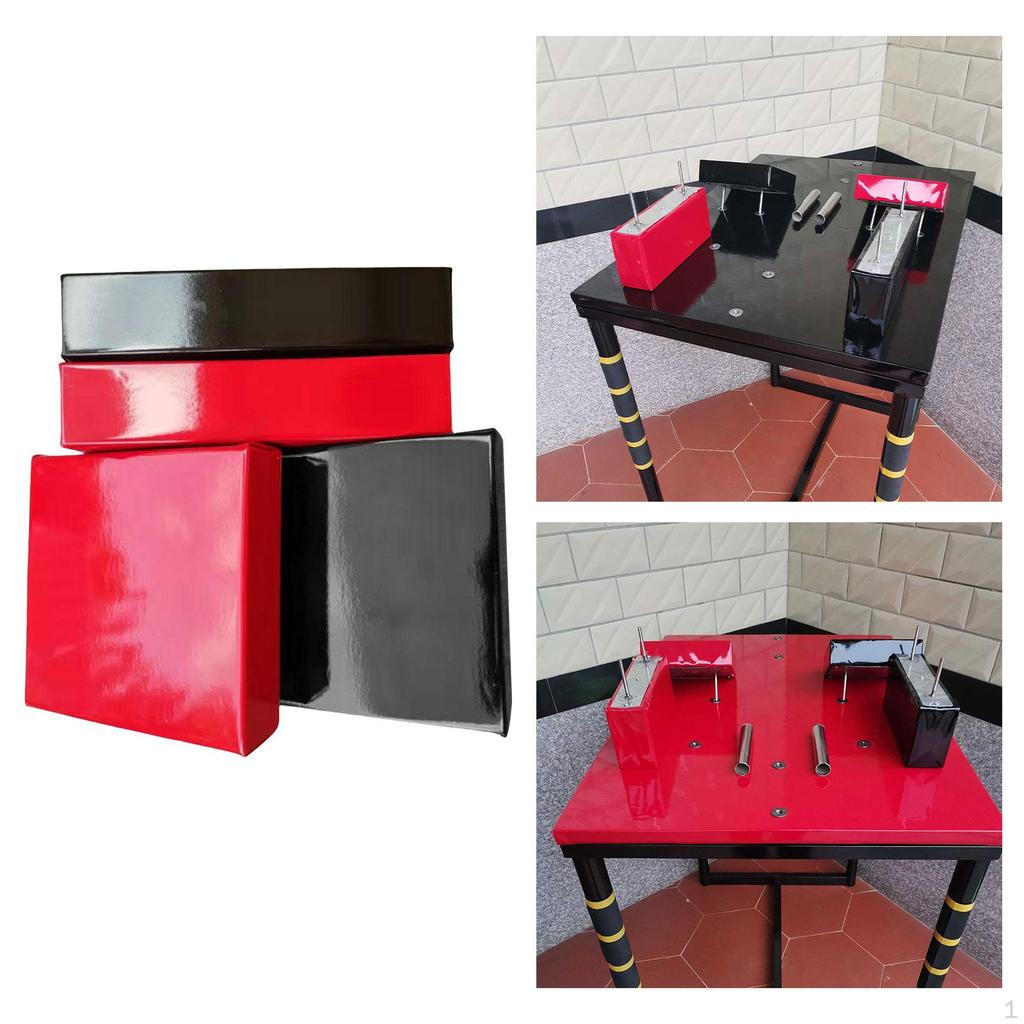 Arm Wrestling Battle Table Pads Cushion Easy Installation Sturdy PU Leather with Rod Wrist Strength