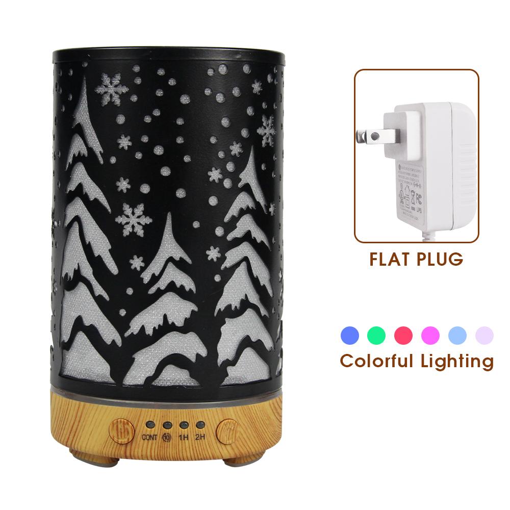 Timing Function Aroma Diffuser Hollow Tree Humidifier Bedroom Fragrance Diffuser with LED Lights Humidificador para aromaterapia