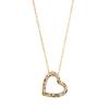 Fashion Heart Full Zinconia Pendant Charm Neklace For Women Stainless Steel Chain Choker Necklace Female Dainty Daily Jewelry