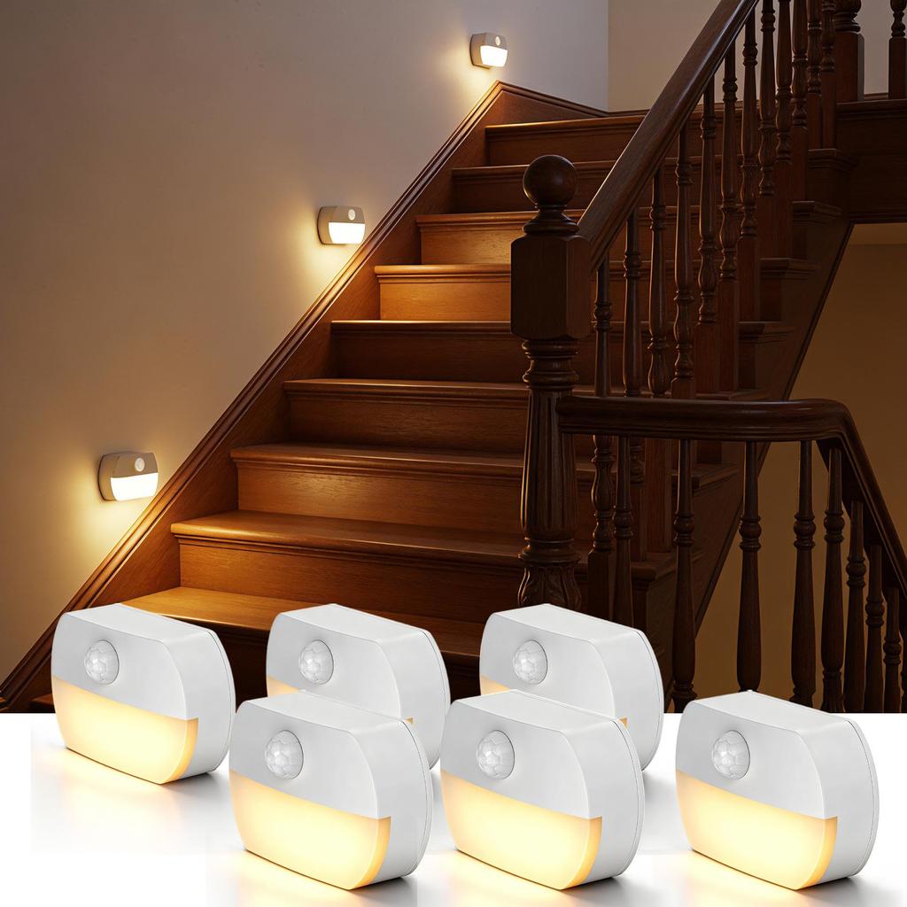 Smart Wireless LED Motion Sensor Night Light for Home, Wake-up, Bedside, Bathroom, Hallway, and Closet