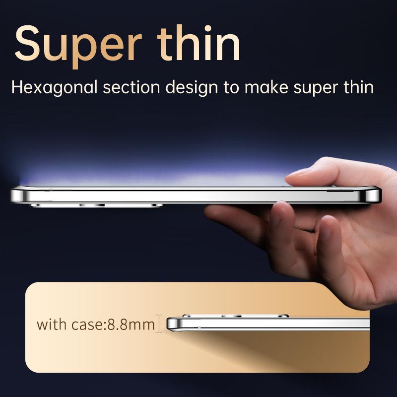 IM-CHEN Para Capa Samsung Galaxy S24 Ultra Design de Fecho de Fivela Capa de Telefone com Estrutura de Metal de PC Rígido