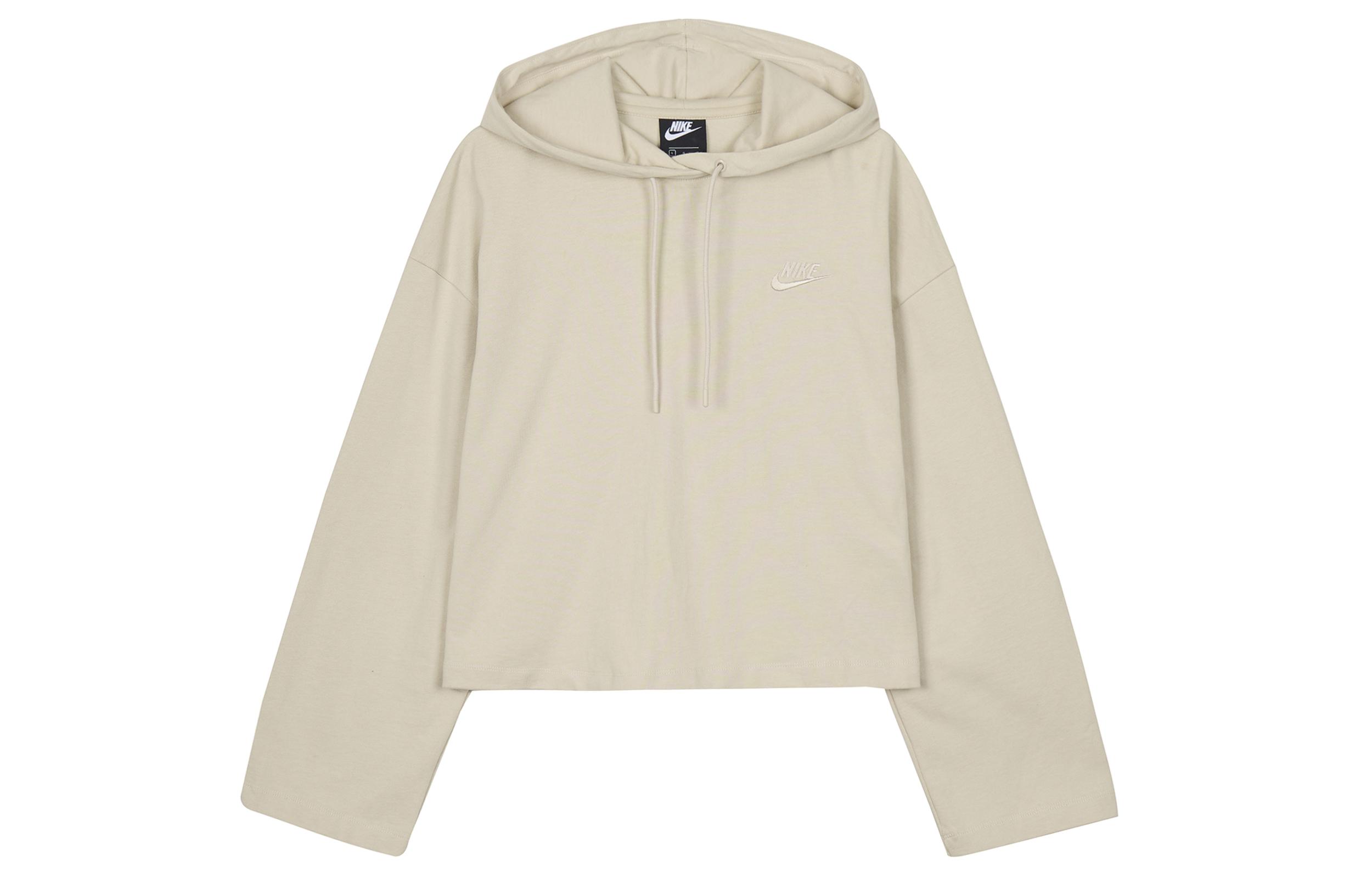 Nike Sweatshirts Women s Earth Yellow Hooded Moderate Regular CJ3741-140 XL