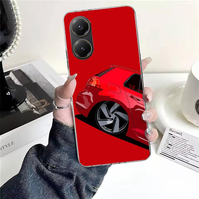Cool MK4 MK5 Golf Car Soft Phone Case For Xiaomi Redmi 15C 15 13C 13 Poco X5 X6 X7 F7 Ultra M7 12C 12 10 10C 9C 9A 9T 9 Fundas P