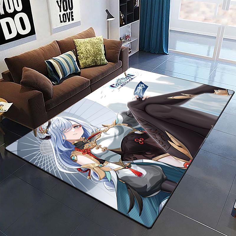 Genshin Impact Custom Carpet Home Decoration Rugs for Bedroom Yoga Mat Soft  Carpets for Living Room Soft Area Cushion