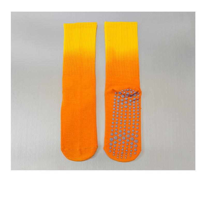 Autumn/winter Gradient Yoga Socks Women Anti Slip Professional Pilates Socks Cotton Breathable Indoor Dance Fitness Sports Socks