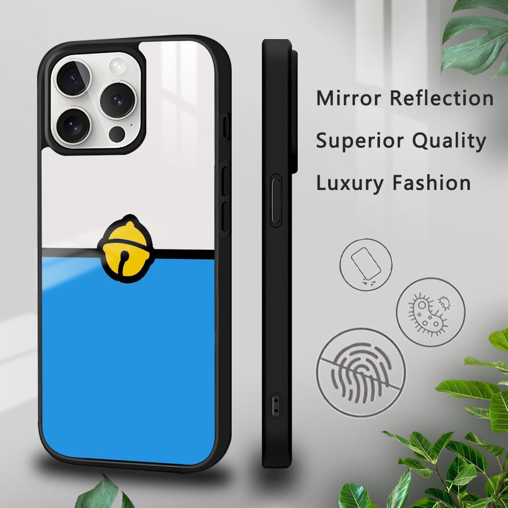 Cartoon D-Doraemon Cute Couple Phone Case For iPhone 16 15 14 13 12 11 Pro Xs Max Mini Plus Celulares Hard Funda